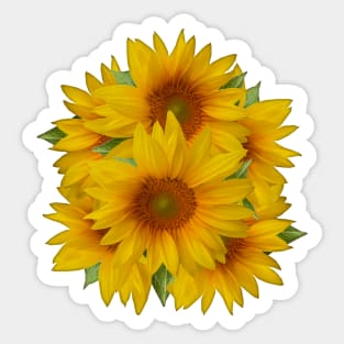 Sunflowers Bouquet Sticker